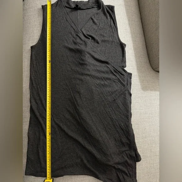 CABLE & GAUGE DARK GREY THIN KNIT VEST - Picture 13 of 16